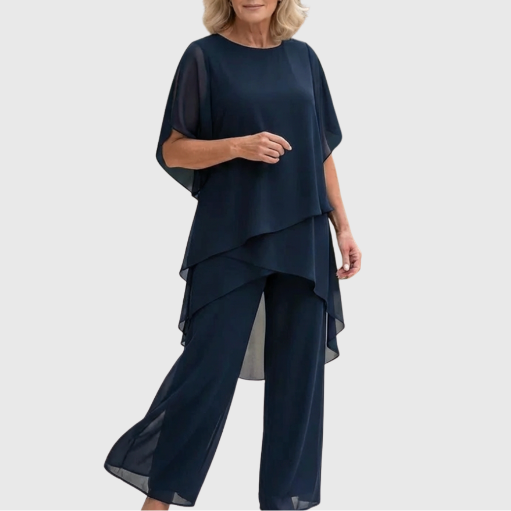 Draped Palazzo Trouser Suit