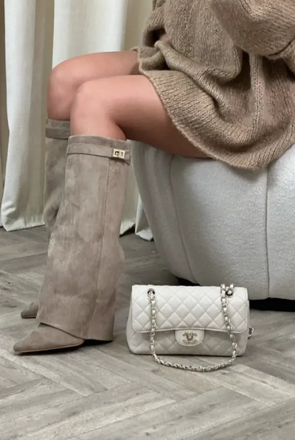Sleek Tall Shaft Heeled Boots