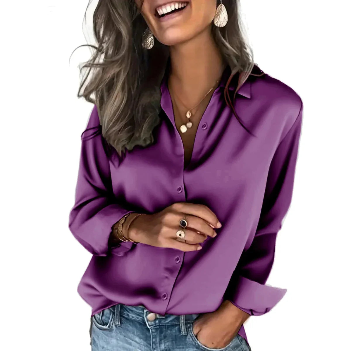 Relaxed Fit Button Down Shirt