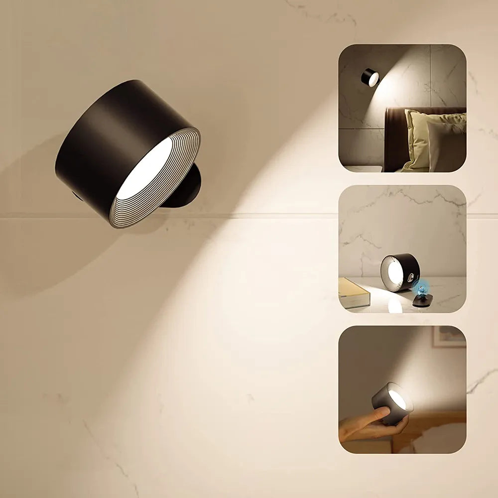Rechargeable Wireless Wall Lamp With 360° Rotation