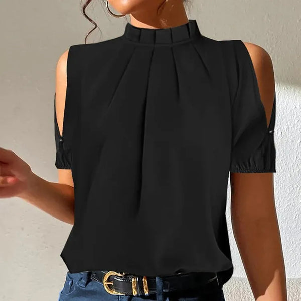Off-Shoulder Blouse in Three Neckline Styles