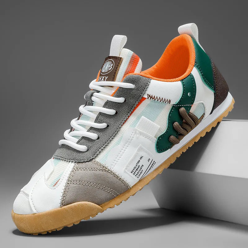 Men's Breathable Layered Panel Utility Sneakers