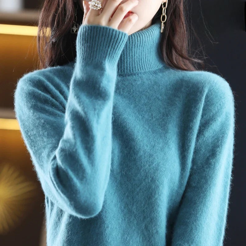 Classic Fitted Turtleneck Sweater – 16 Colors