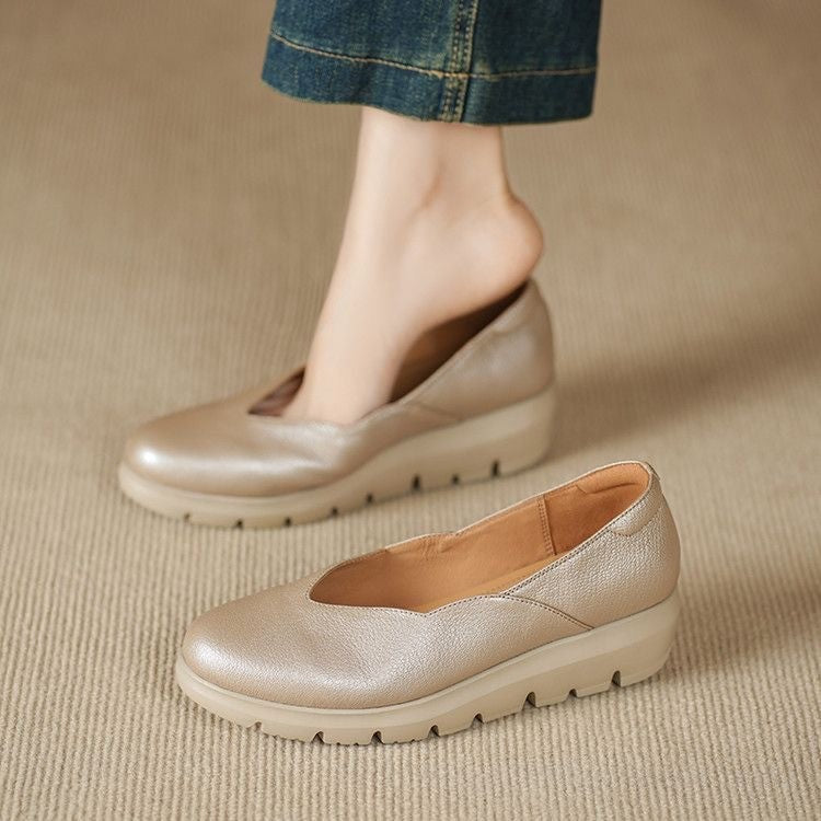 Marie PU Leather Orthopedic Ballet Flats
