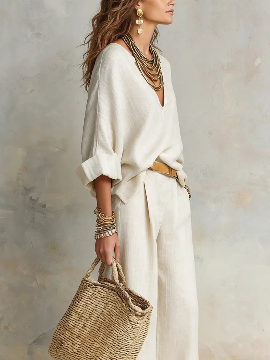 Arden Relaxed Two-Piece Wide Leg Set
