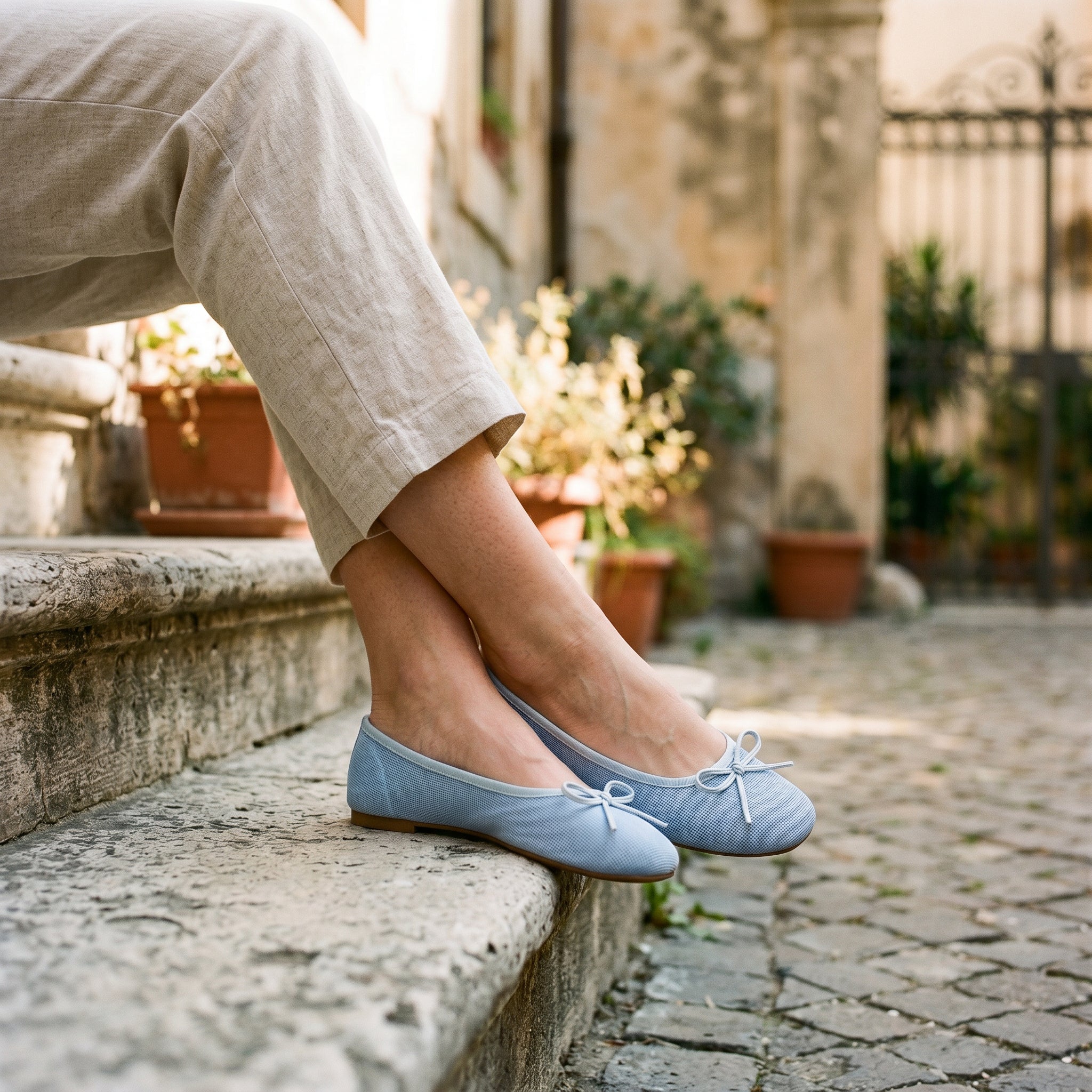 Breathable Mesh Ballet Flats for Women