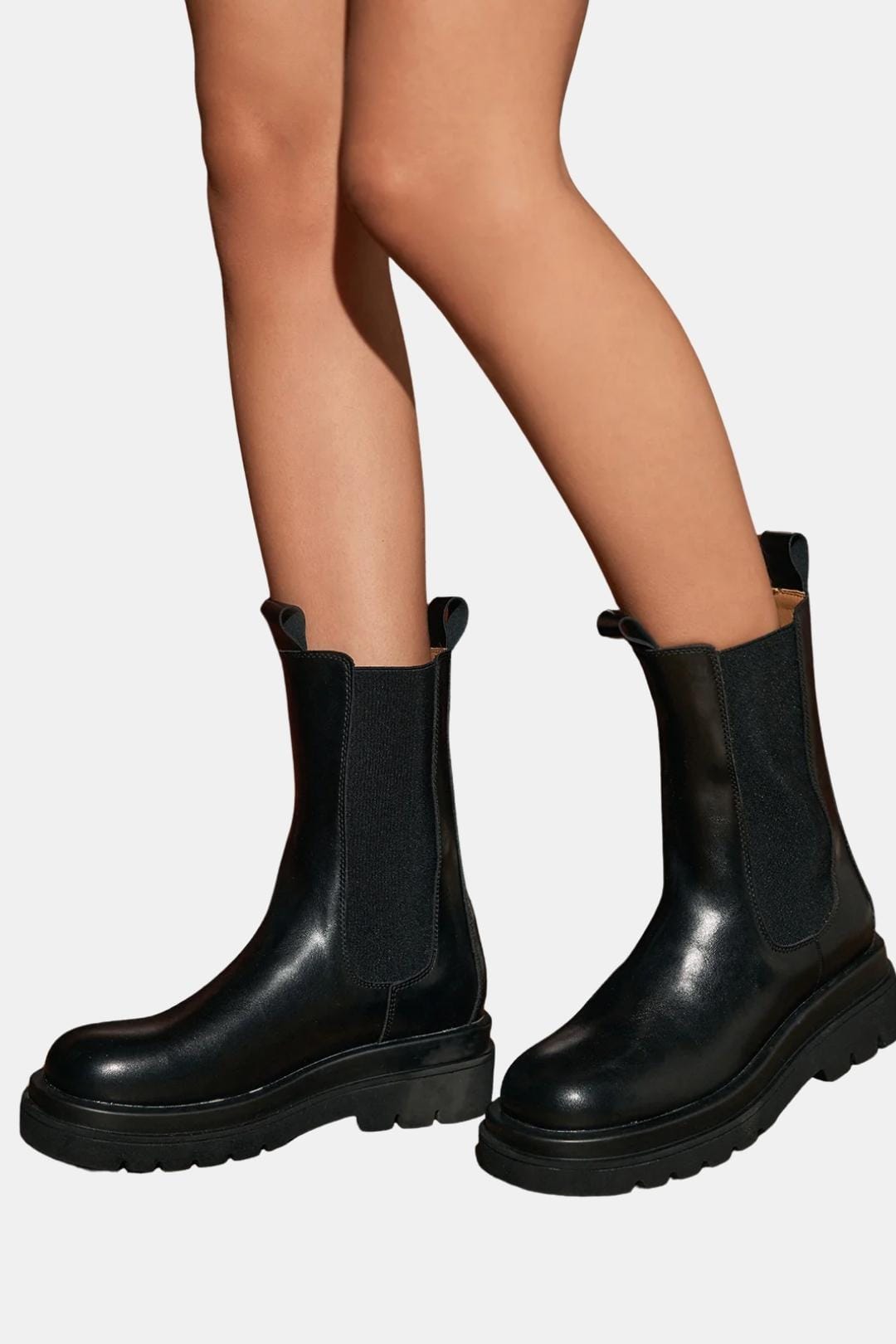 Chunky Sole Platform Chelsea Boots