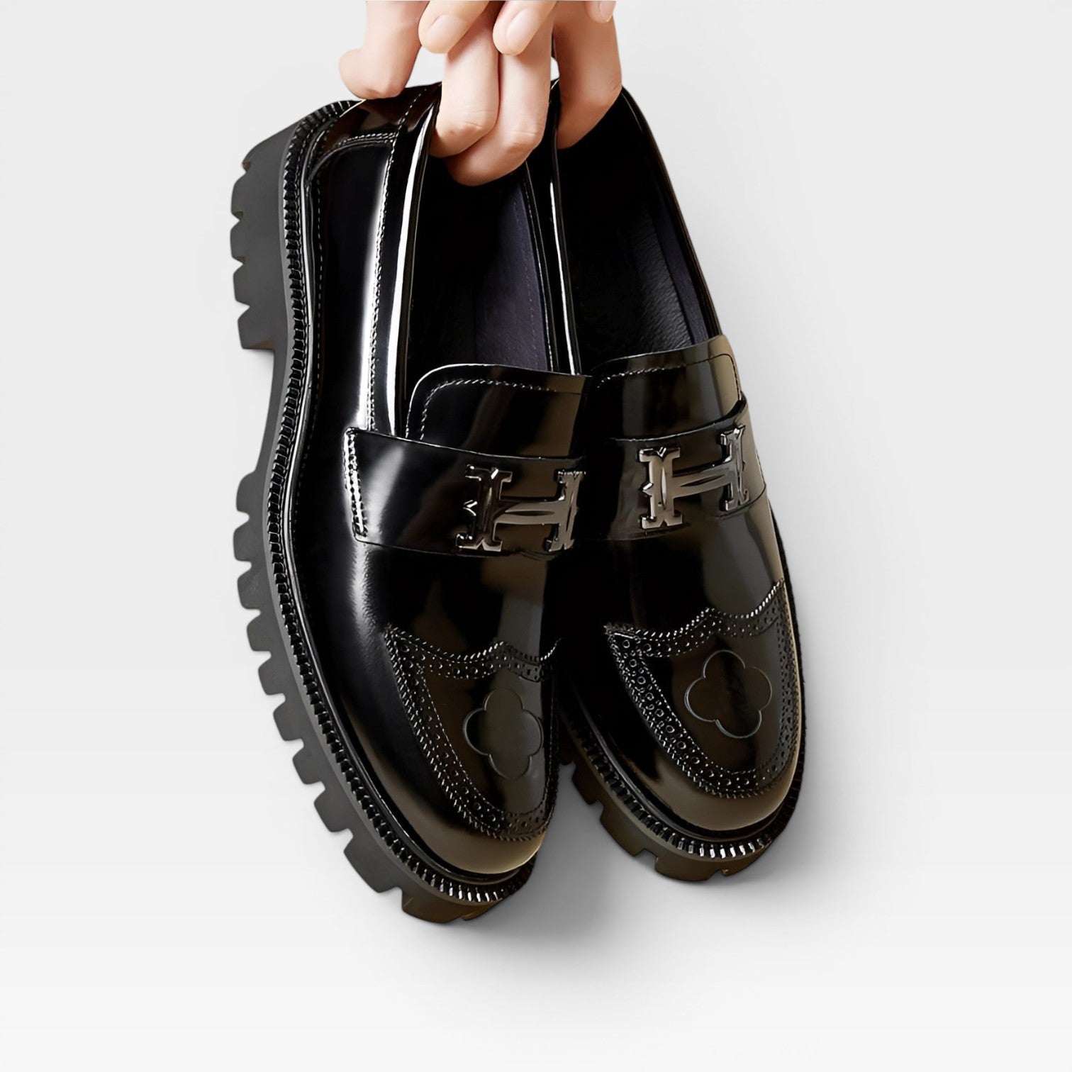 Modern Chunky Leather Loafers For Men
