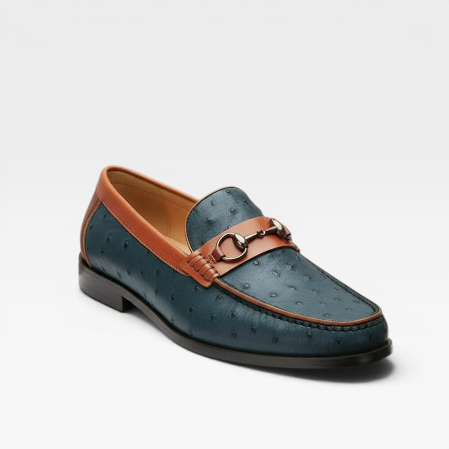 Genuine Leather Bit Loafers For Men