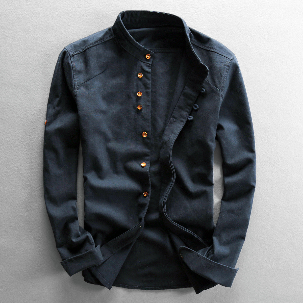 Linen Shirt | Long Sleeve Breathable Fit Men