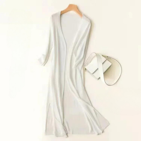Laura Lightweight Open Front Longline Cardigan