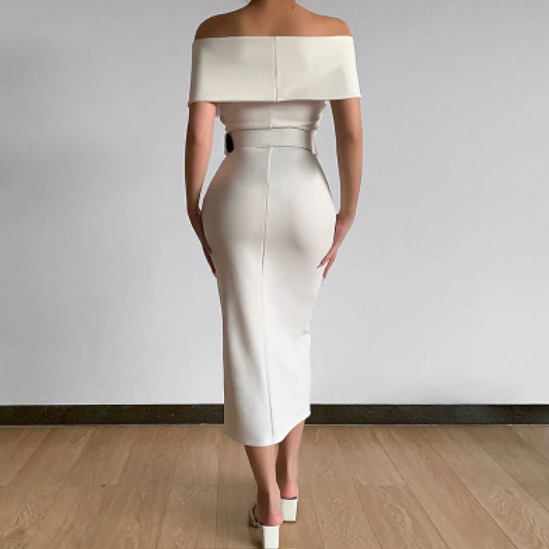 Fitted Bodycon Sheath Evening Dress