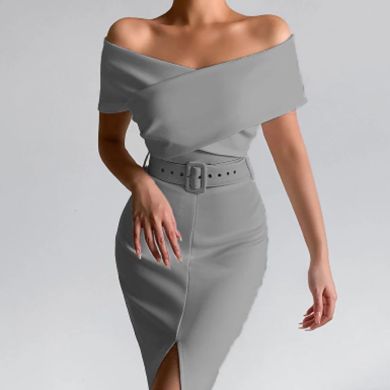 Fitted Bodycon Sheath Evening Dress