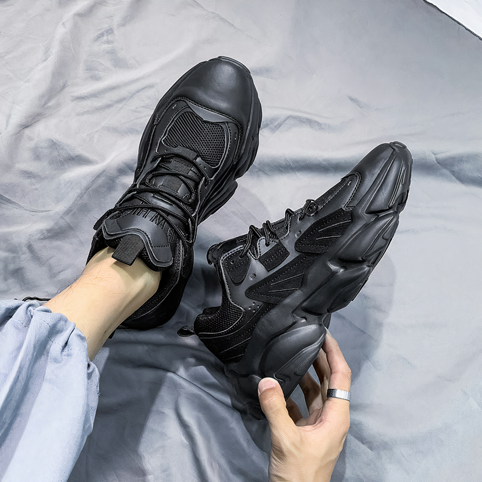 Hidden Insole Height Increasing Lightweight Sneakers