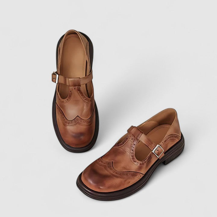 Classic Mary Jane Flats With Non Slip Sole