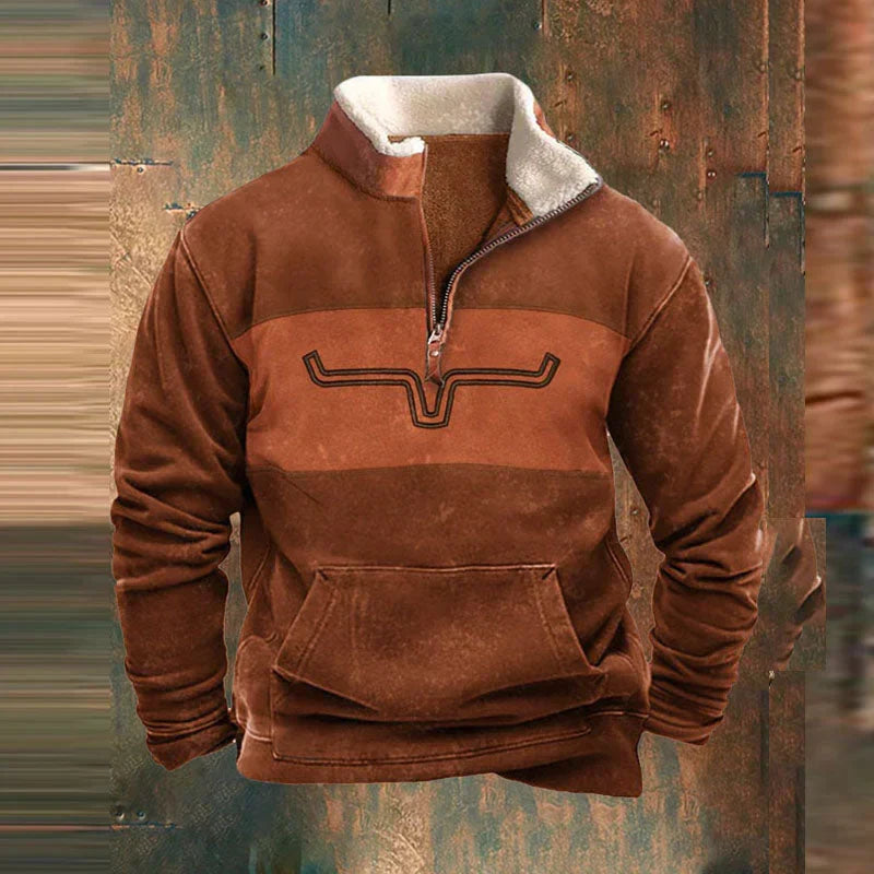 Bruce Western Fleece Quarter-Zip Pullover