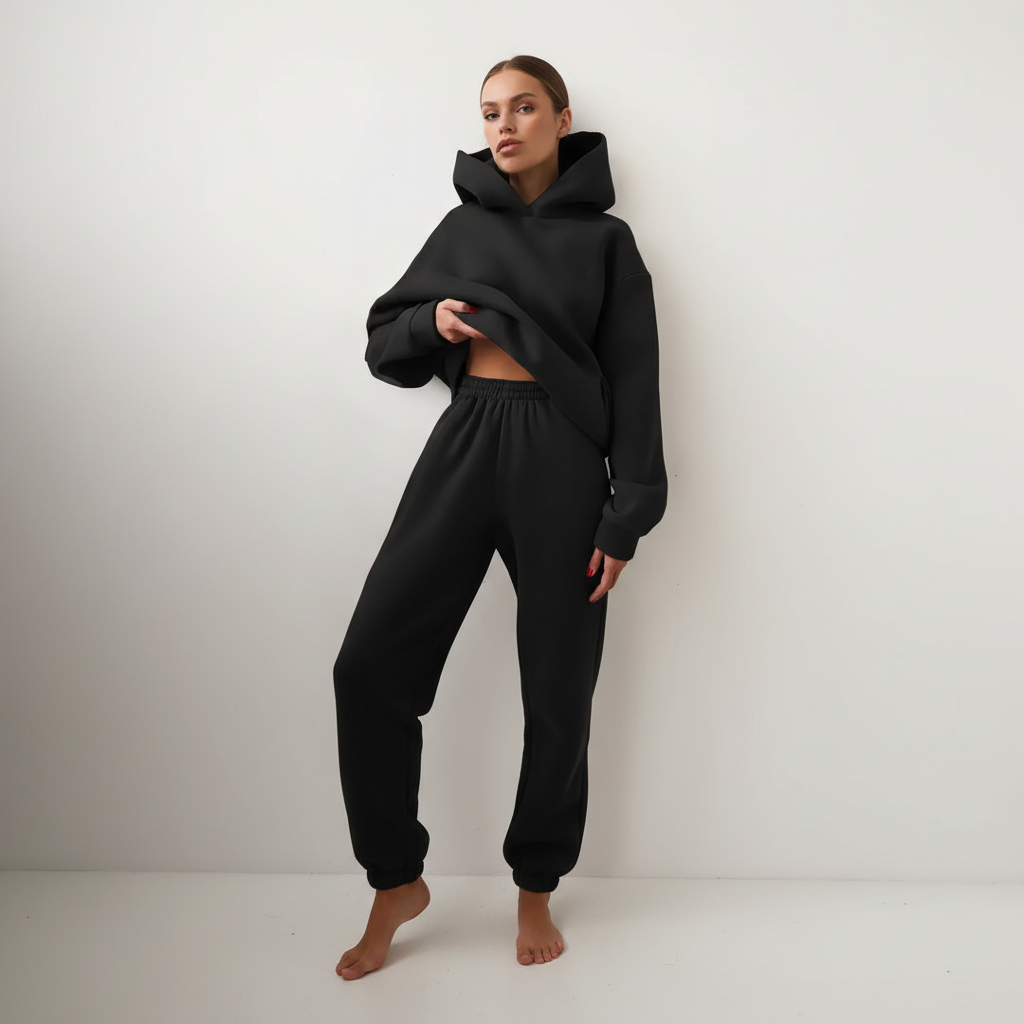 Soft Fleece Hoodie Jogger Set