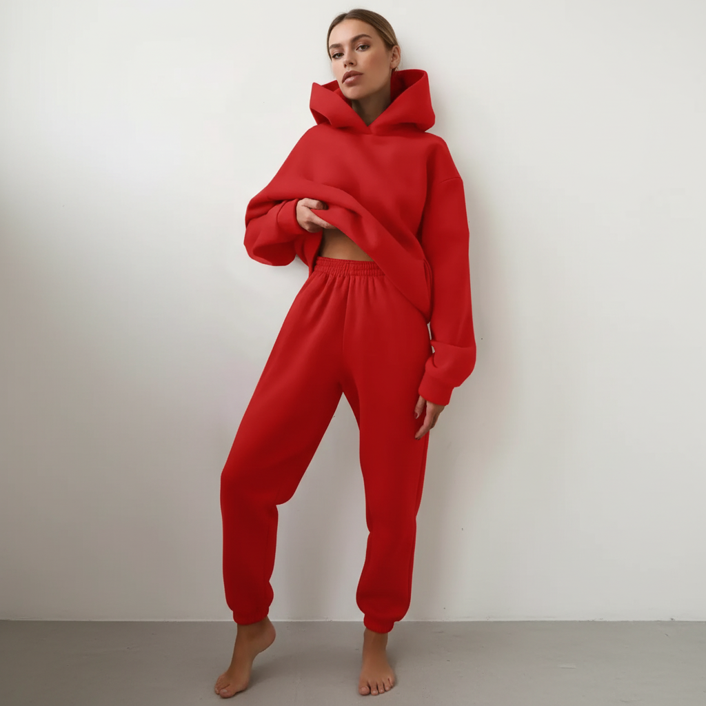 Soft Fleece Hoodie Jogger Set