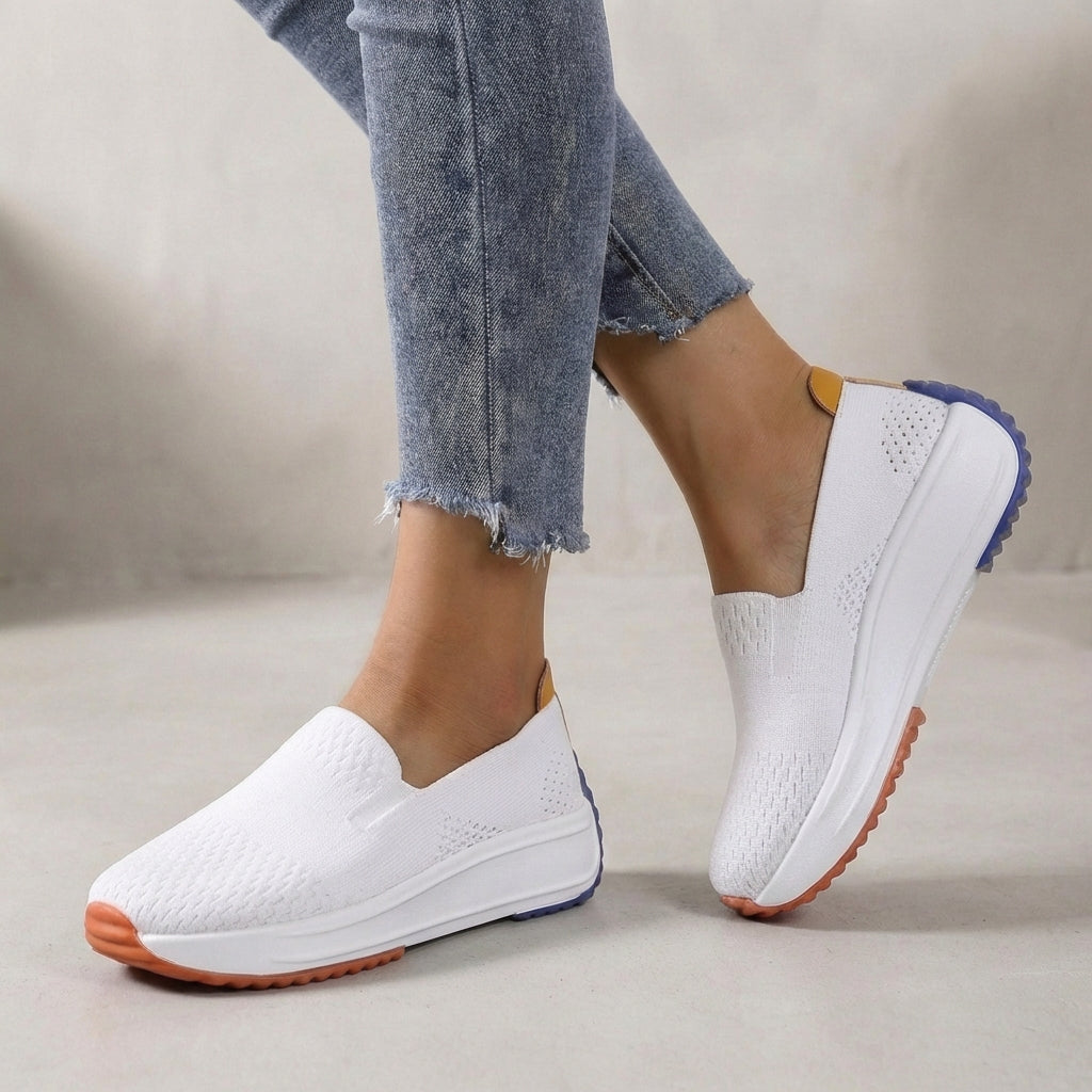 Knit Slip-On Platform Orthopedic Sneakers