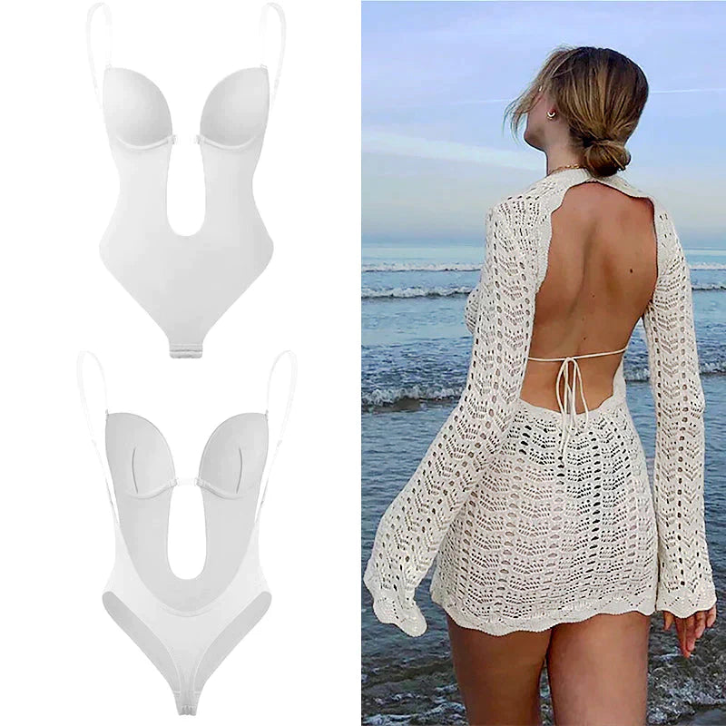 Women's Backless Body Shaper With Hook-and-Eye Closure
