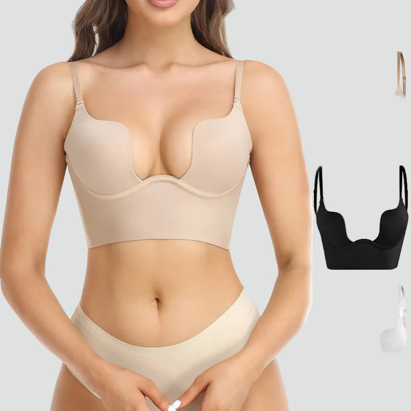 Backless Push-Up Bra With Adjustable Straps