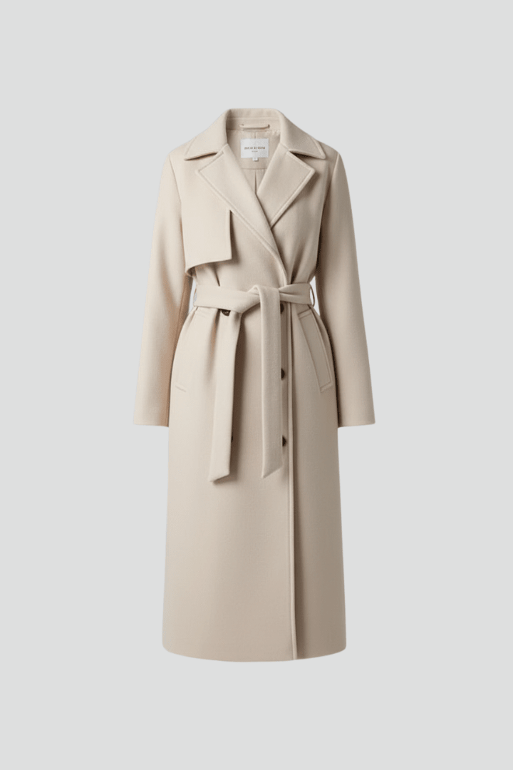Charlotte Beaumont Double-Breasted Long Coat