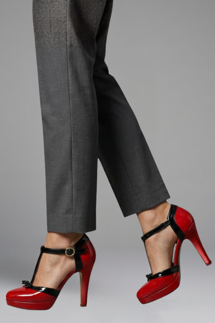 Women's Orthopaedic T-Strap Heels for Formal Occasions