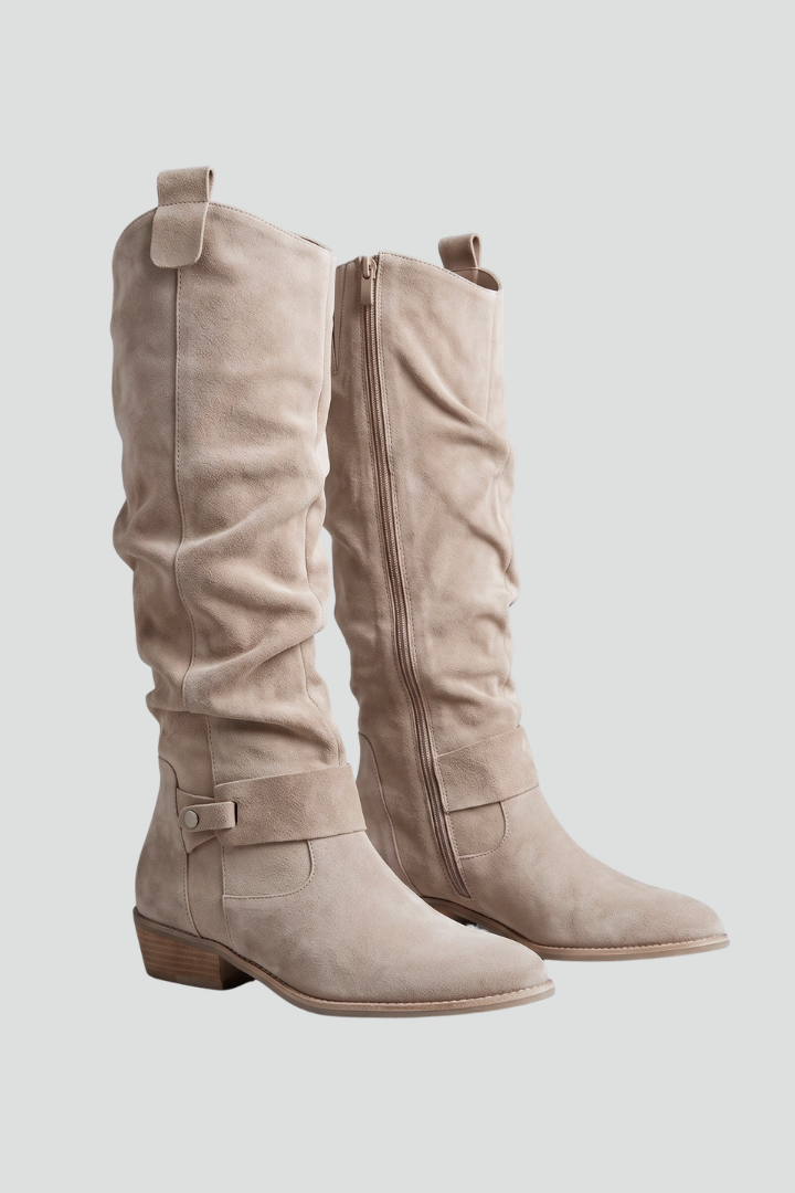 Women's Orthopaedic Knee-High Boots with Side Zipper