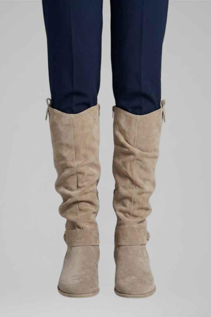 Women's Orthopaedic Knee-High Boots with Side Zipper