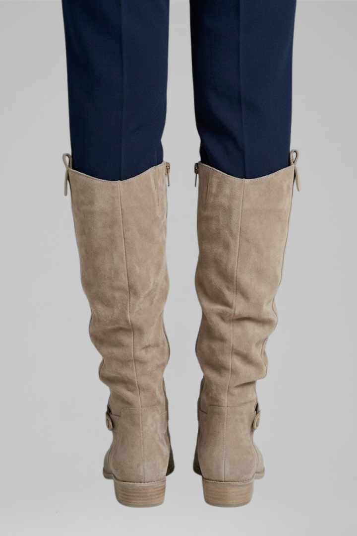 Women's Orthopaedic Knee-High Boots with Side Zipper