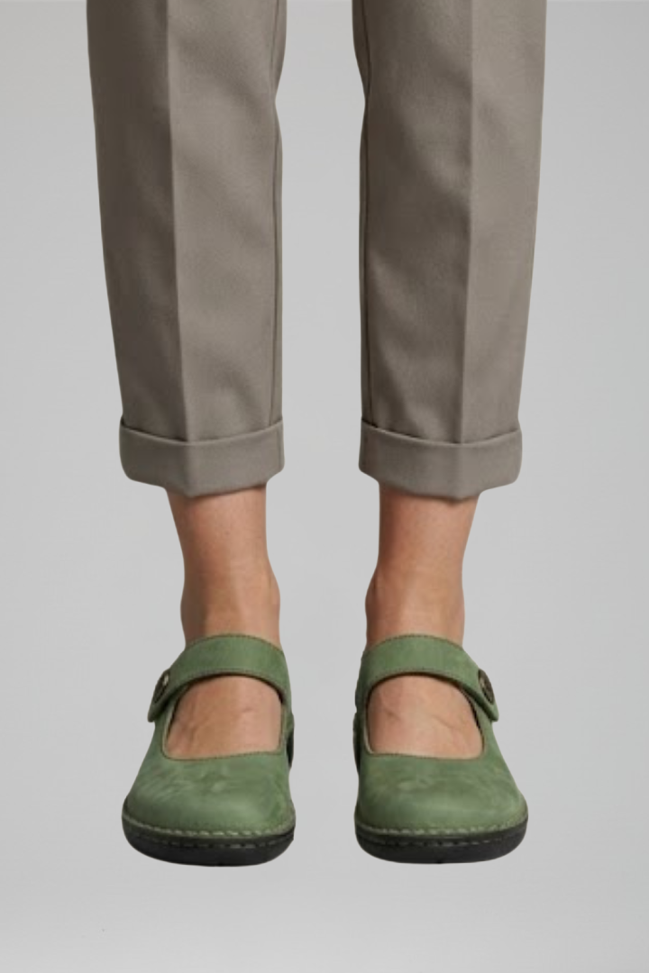 Women's Orthopaedic Mary Jane Flats with Strap Closure