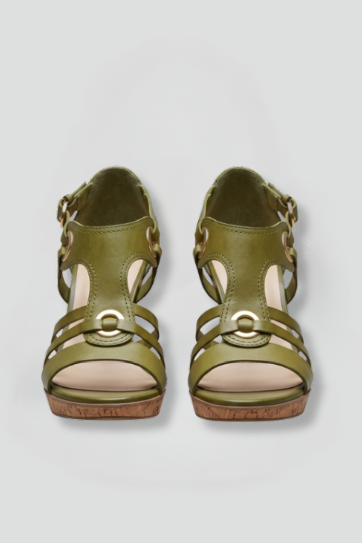Mid Heel Strappy Orthopaedic Sandal