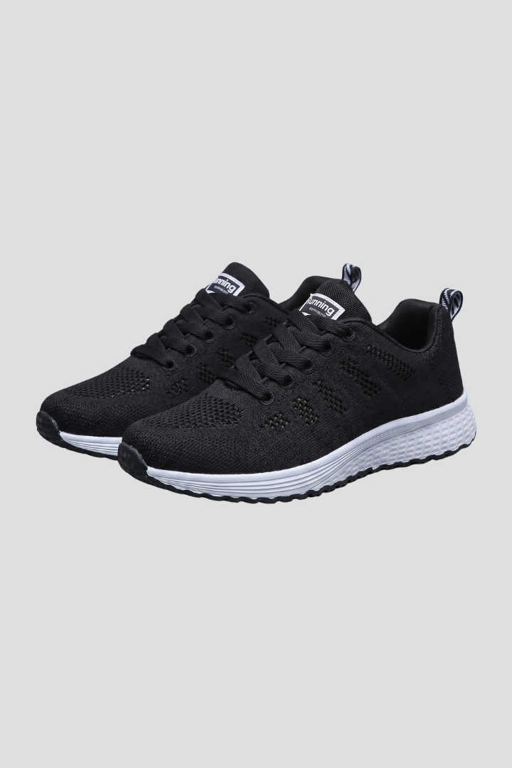 Women's Orthopaedic Lace-Up Walking Shoes with Knit Upper
