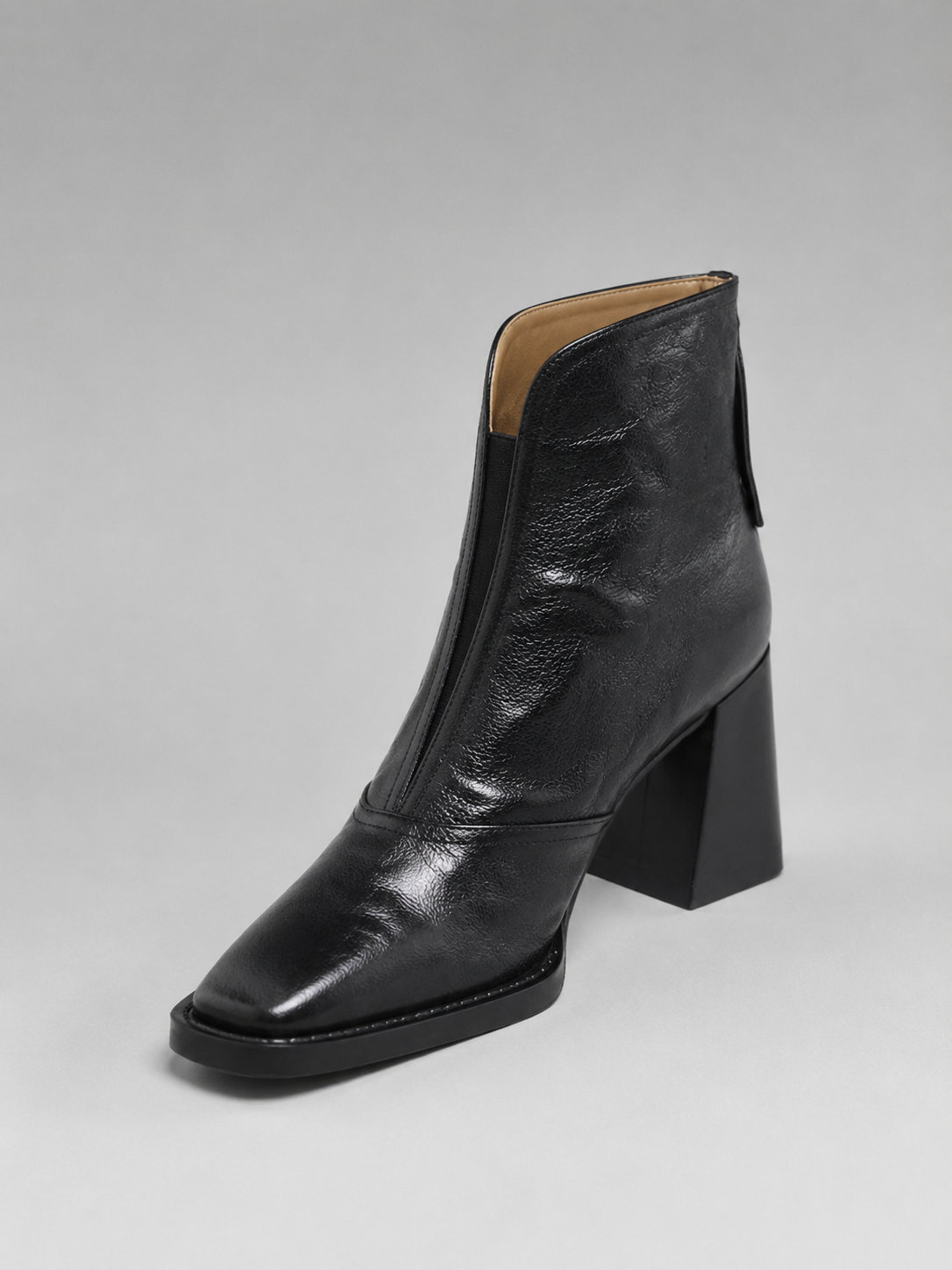 Elegant Block Heel Ankle Boots