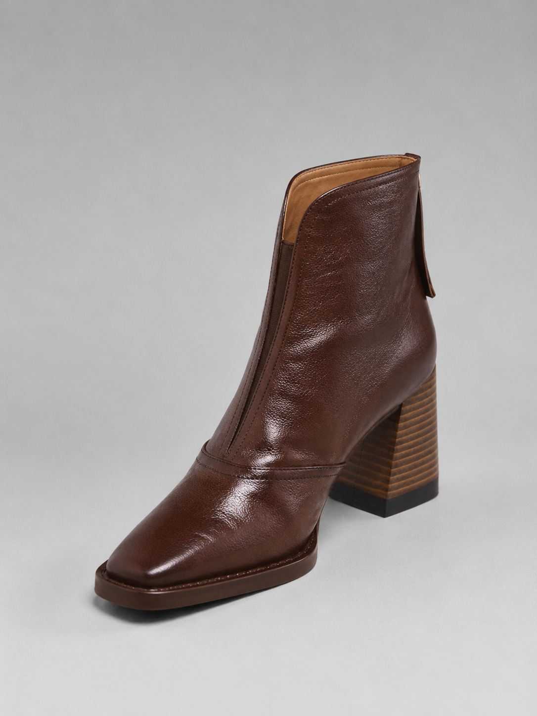 Elegant Block Heel Ankle Boots