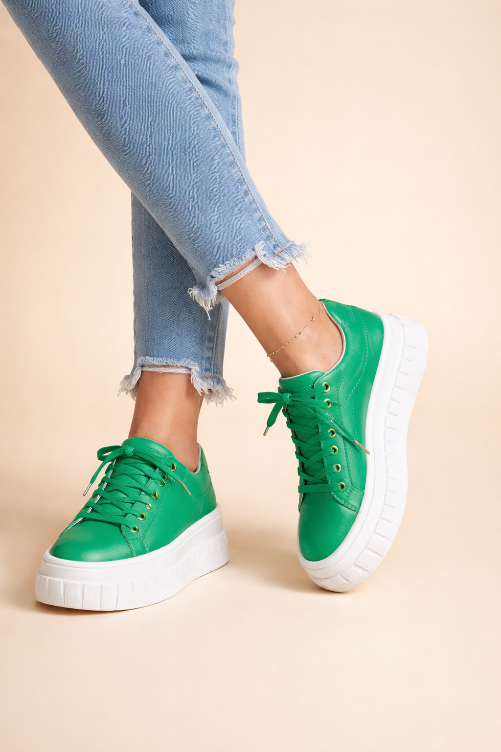 Women's Platform Sneakers with Cushioned Sole