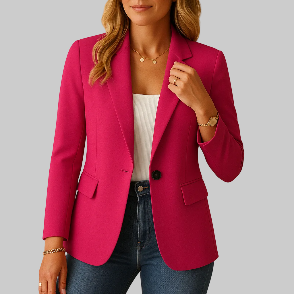 Women's Stretch Single-Breasted Tailored Blazer