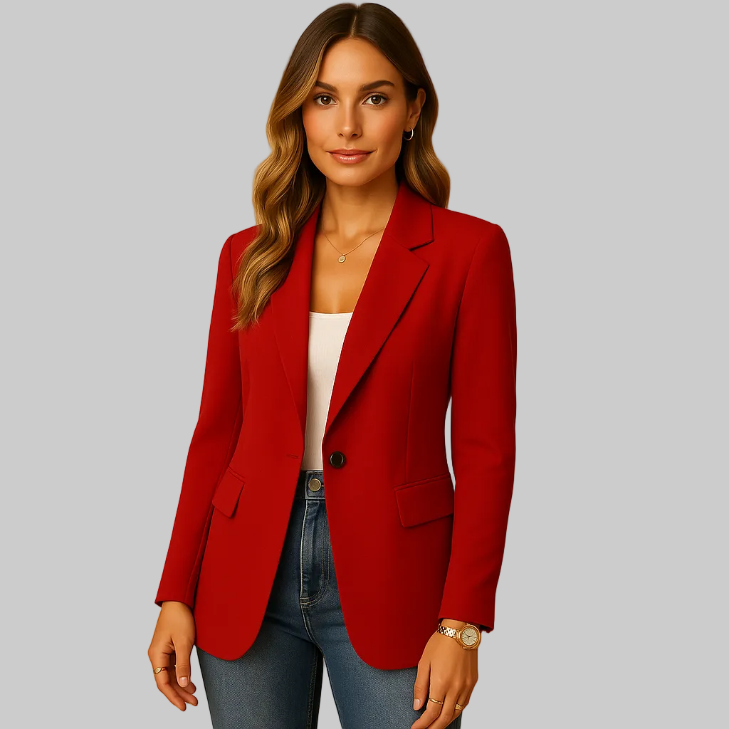 Women's Stretch Single-Breasted Tailored Blazer