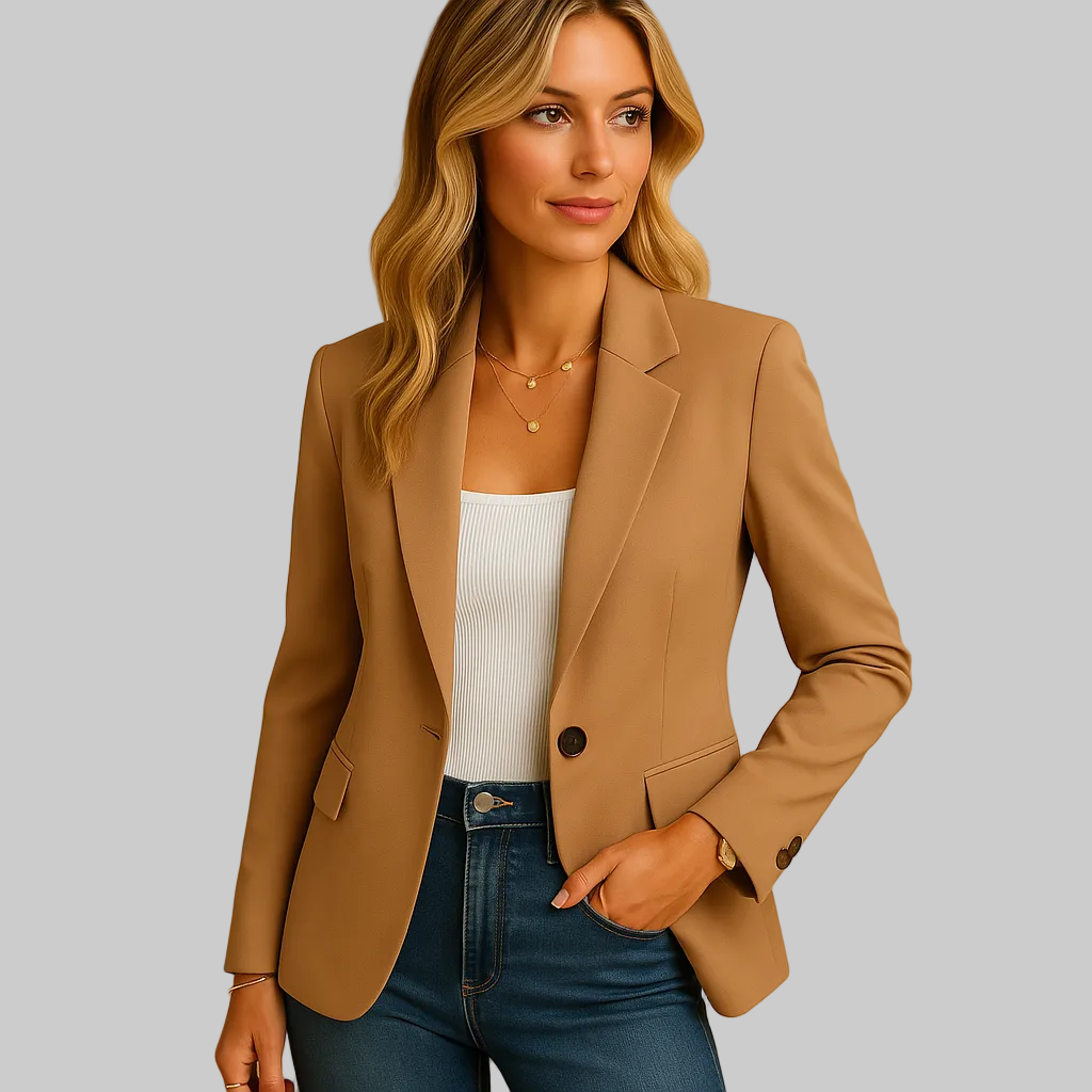 Women's Stretch Single-Breasted Tailored Blazer