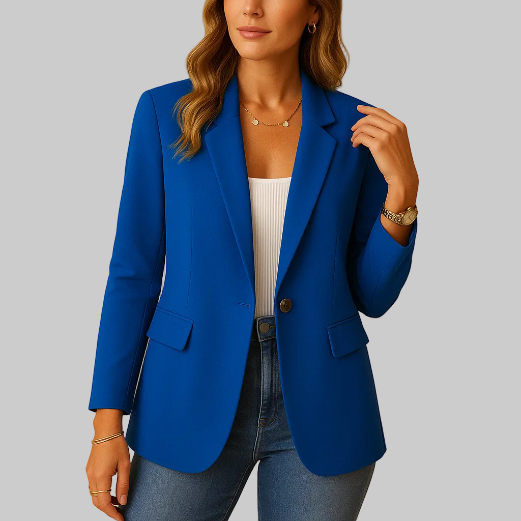Women's Stretch Single-Breasted Tailored Blazer