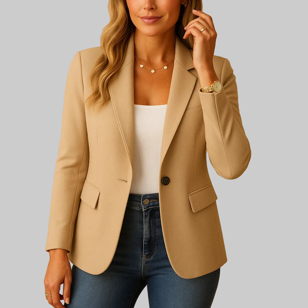Women's Stretch Single-Breasted Tailored Blazer