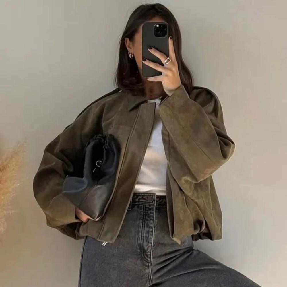 Chloé Rivière Oversized Bomber Jacket