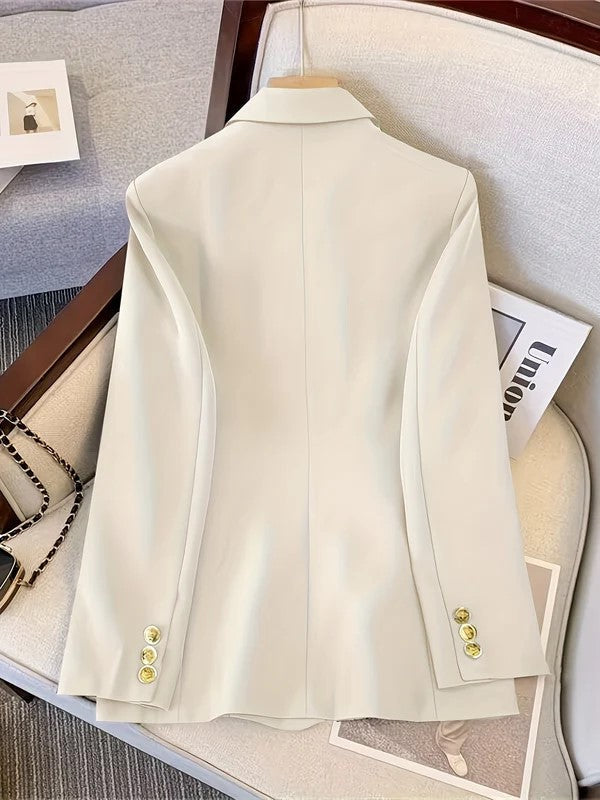 Double-Breasted Structured Blazer