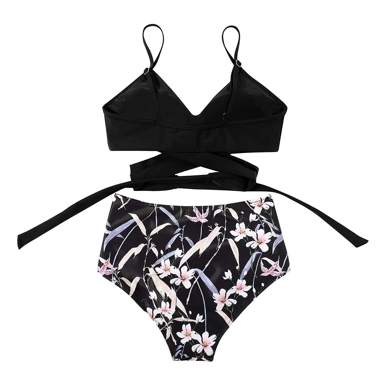 Belle High-Waisted Bikini Set with Mix-and-Match Colors
