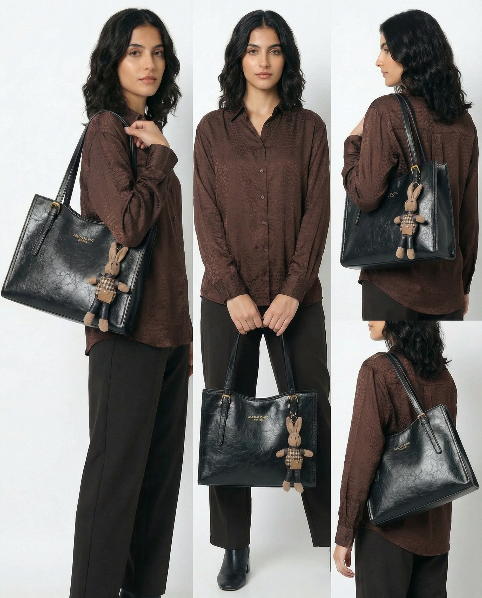 Compact Structured Shoulder Bag