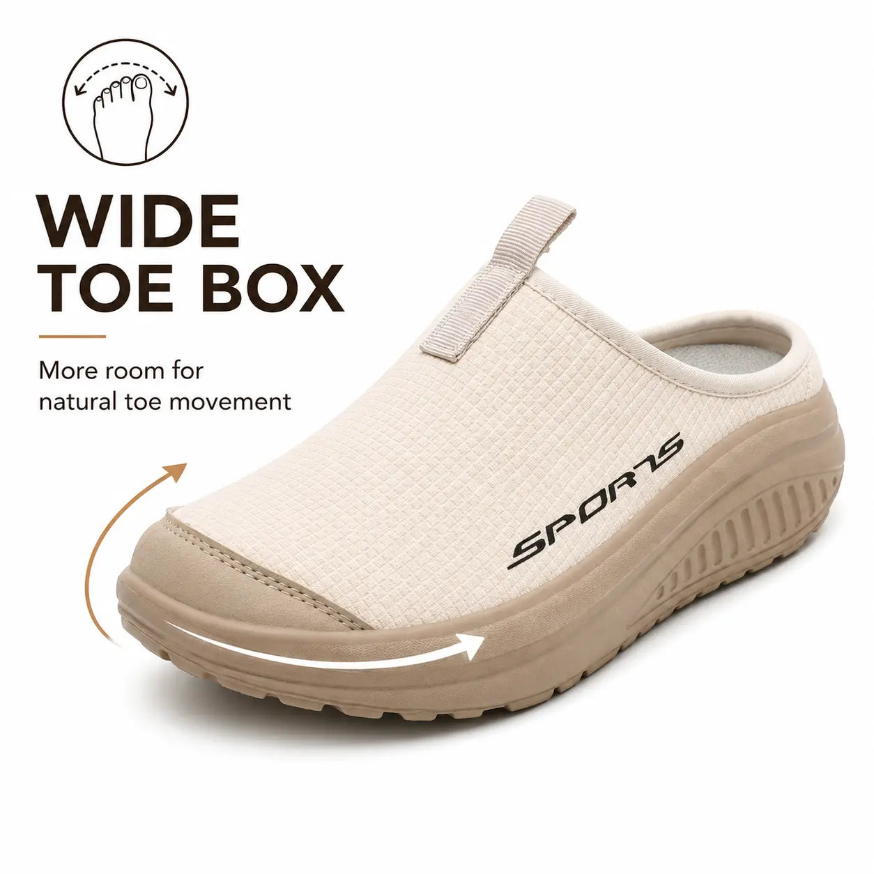 Slip-On Closed Toe Orthopedic Slippers