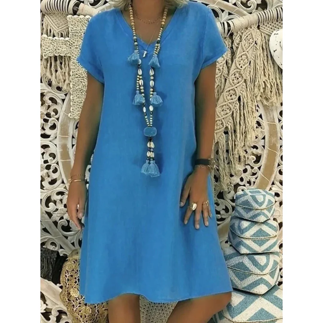 Adelaide Women's Casual Summer Dress in Plus Sizes