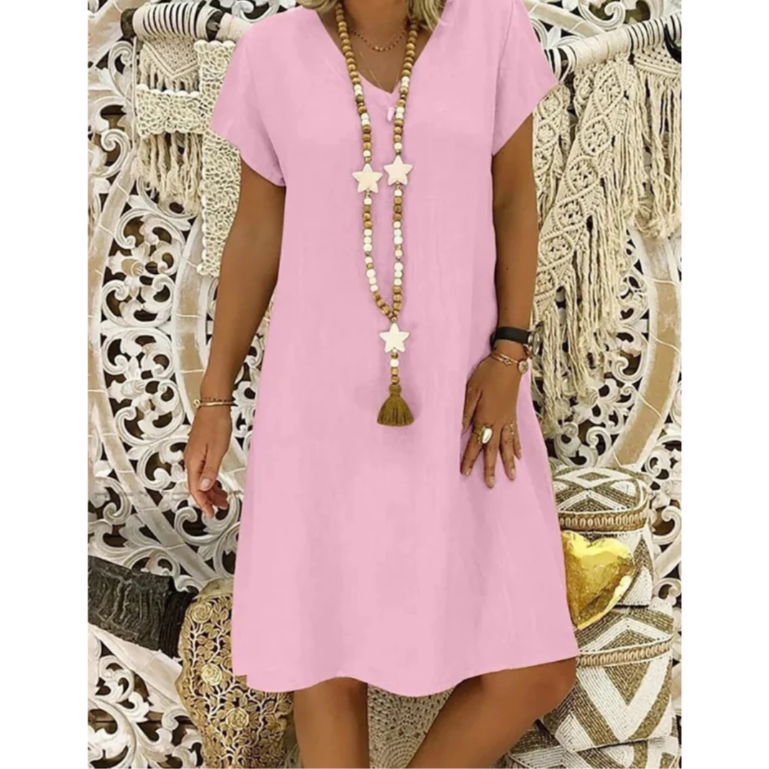 Adelaide Women's Casual Summer Dress in Plus Sizes