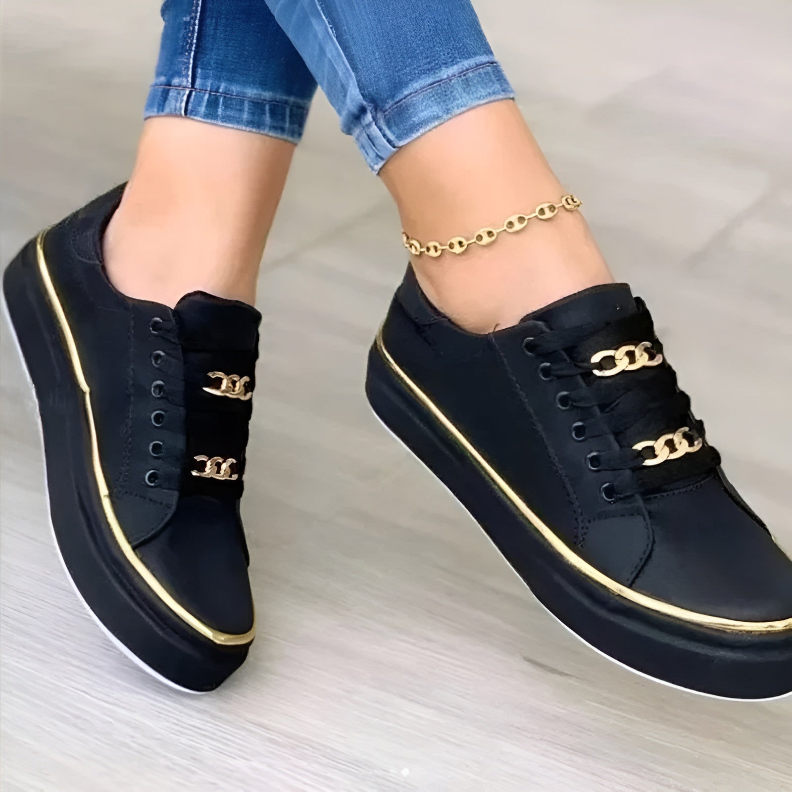 Stylish Orthopedic Lace-Up Women's Sneaker