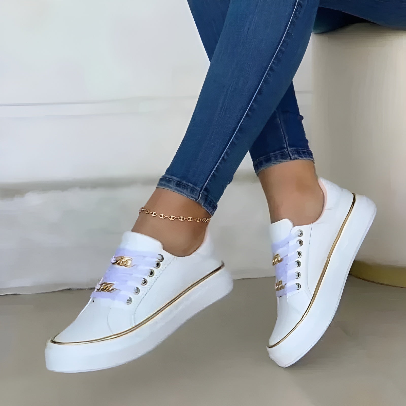 Stylish Orthopedic Lace-Up Women's Sneaker